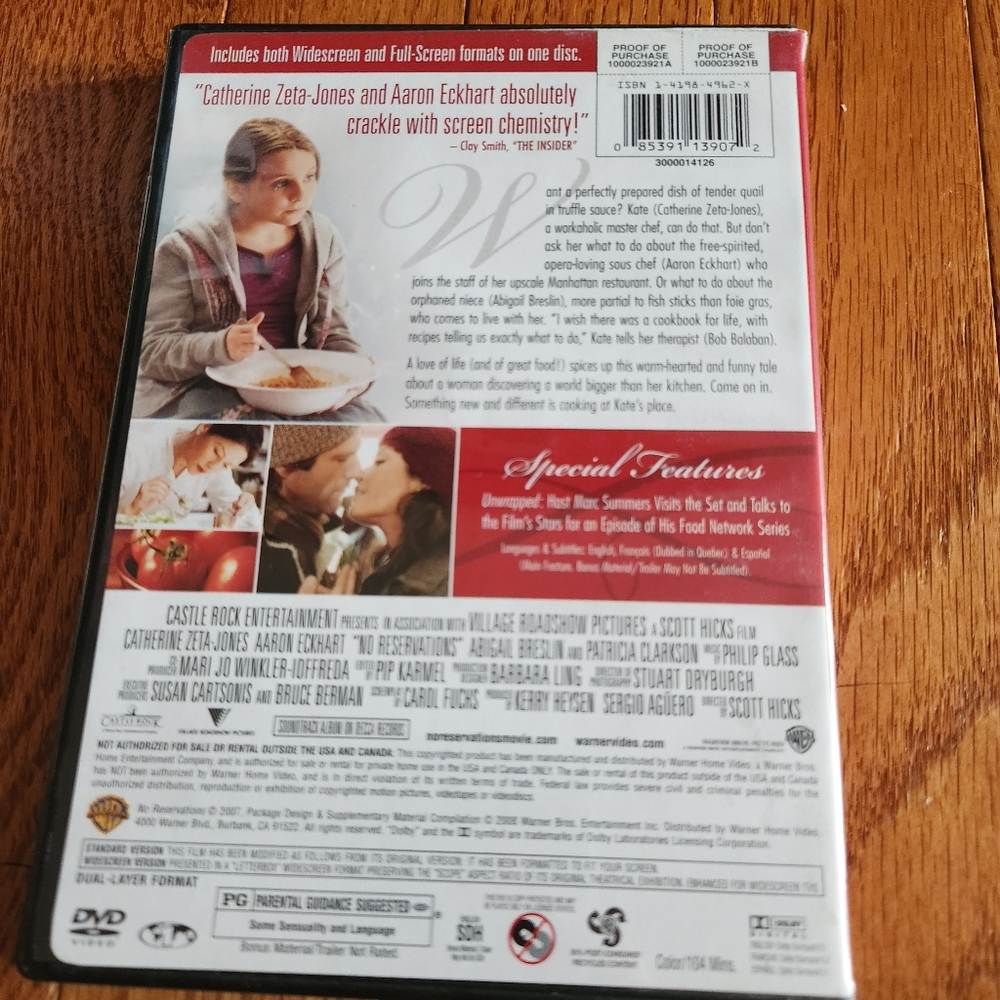 No Reservations DVD - Picture 3 of 5